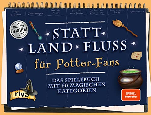 Statt Land Fluss für Potter-Fans: Das Spielebuch mit 60 magischen Kategorien. Die neue Variante von Stadt-Land-Fluss. Das perfekte Geschenk für alle Potterheads. SPIEGEL-Bestseller  